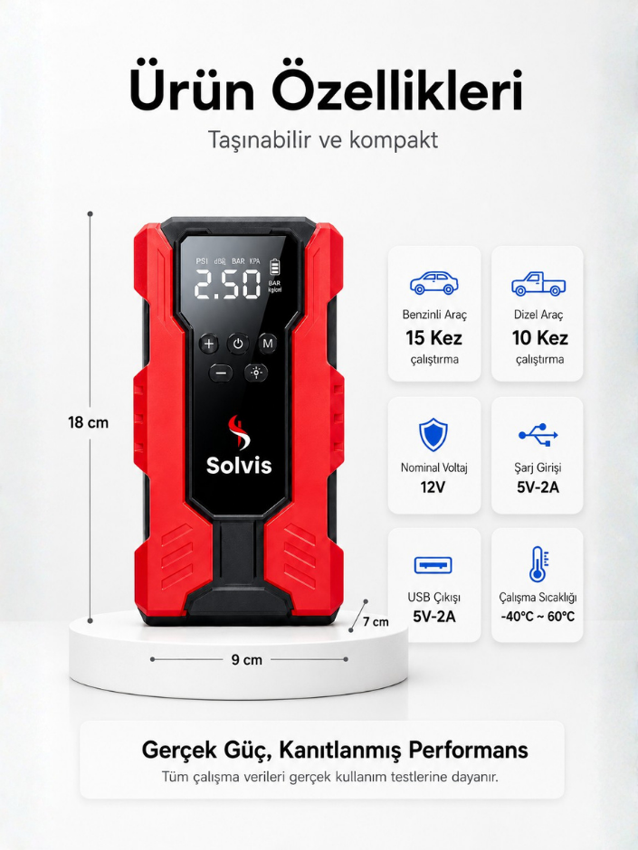 Solvis Emniyet Korumalı Akü Takviye Cihazı