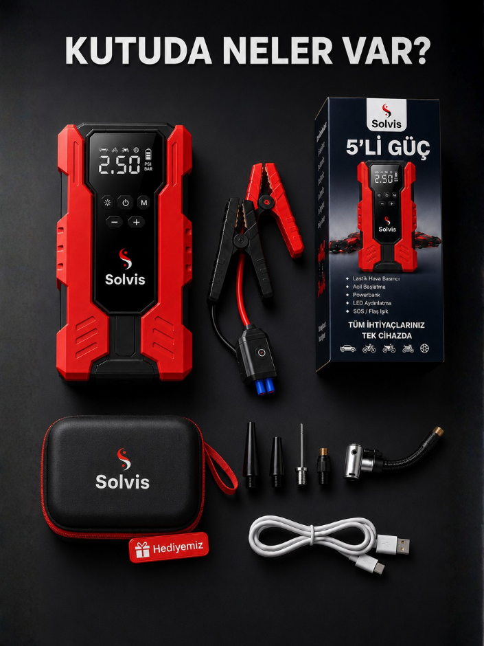 Solvis Emniyet Korumalı Akü Takviye Cihazı
